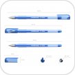 Gēla pildspalva ErichKrause G-TONE, 0.5mm, zila papirs.lv 1
