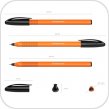 Lodīšu pildspalva ErichKrause Orange Stick U-108, 1mm, melna papirs.lv 2