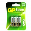 Baterijas GP Super AAA/LR03 Alkaline, 1.5V, 8 gab. papir.slv 