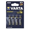 Baterijas VARTA ENERGY AAA/LR03, Alkaline, 1.5V, 4 gab. papirs.lv