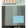 Krāsains papīrs Image Coloraction Bermuda, A4, 80g/m2, 50 loksnes, debeszils (Azure Blue) papirs.lv 