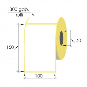 Thermo EKO labels, in rolls