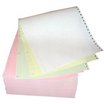 Spausdintuvo popieriaus juosta, kelių sluoksnių (savaiminio kopijavimo)