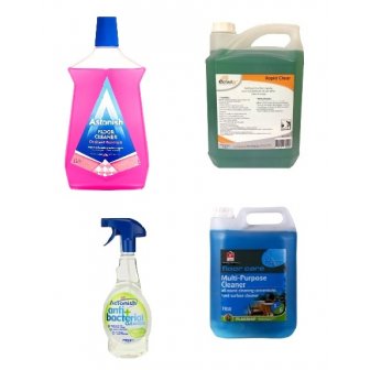 Floor, wall and all-purpose detergents