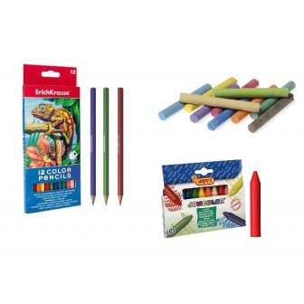 Colored pencils, crayons