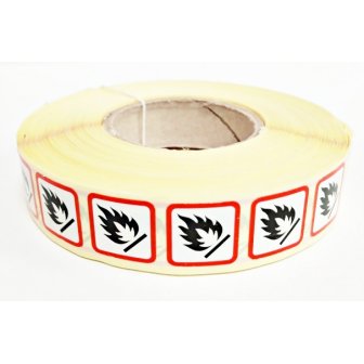 Vellum labels in rolls with print