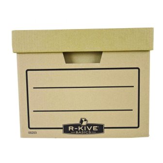 Arhīva kaste ar noņemamu vāku Fellowes Basics, 325x260x415mm, brūna