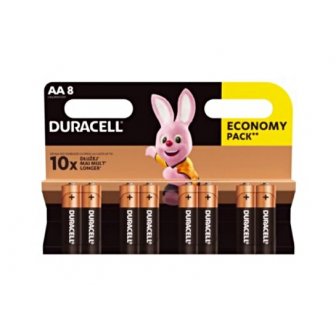 Baterijas Duracell AA LR6, 1.5V, 8 gab. papirs.lv 
