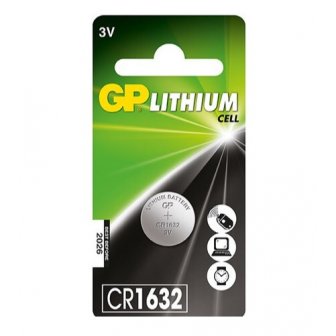 Baterijas GP Super CR1632, Lithium, 3V, 1 gab. papirs.lv 