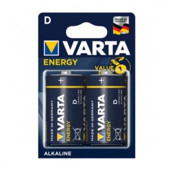 Baterijas VARTA ENERGY D LR20/MN1300, Alkaline, 1.5V, 2 gab. papirs.lv 