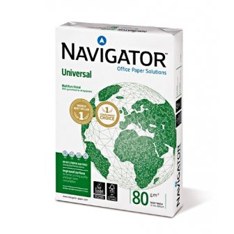 Biroja papīrs Navigator Universal, A4, 80g/m2, 500 loksnes, A klase papirs.lv 5