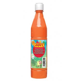 Guaša krāsa JOVI, pudelē, 500ml, oranža papirs.lv