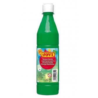 Guaša krāsa JOVI, pudelē, 500ml, zaļa