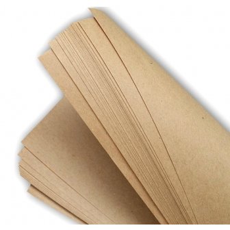 Ietinamais papīrs loksnēs, 64cm x 84cm, 70g/m2, brūns, kraftpapīra imitācija, 405 loksnes papirs.lv