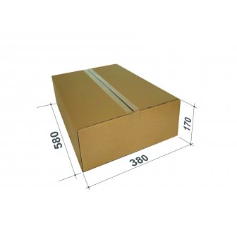 Kartona kaste pakomātiem, M izmērs, 580x380x170mm, brūna papirs.lv 5