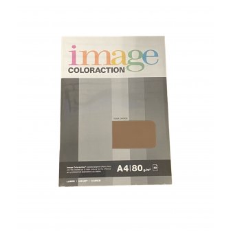 Krāsains papīrs Image Coloraction Brown, A4, 80g/m2, 50 loksnes, brūns (Brown) papirs.lv