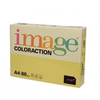 Krāsains papīrs Image Coloraction Canary, A4, 80g/m2, 500loksnes, citrondzeltens (Deep Yellow) papirs.lv 