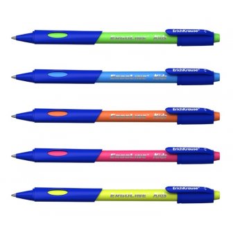 Lodīšu pildspalva ErichKrause ErgoLine Kids, 0.7mm, zila, asorti korpuss papirs.lv 1
