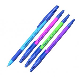 Lodīšu pildspalva ErichKrause R-301 NEON, 0.7mm, zila