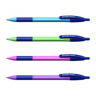 Lodīšu pildspalva ErichKrause R-301 NEON Matick&Grip, 0.7mm, automātiska, zila papirs.lv 2