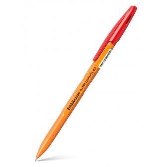 Lodīšu pildspalva ErichKrause R-301 ORANGE, 0.7mm, sarkana papirs.lv