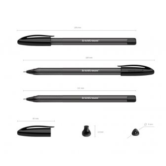 Lodīšu pildspalva ErichKrause U-108 Original Stick, 1mm, melna papirs.lv 2