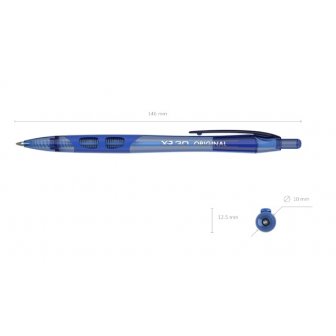 Lodīšu pildspalva ErichKrause XR30 Original, 0.7mm, automātiska, zila papirs.lv