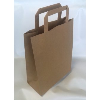Papīra maisiņš ar rokturiem, 220x100x360mm, 80g/m2, 7.9 l, brūns papirs.lv 2