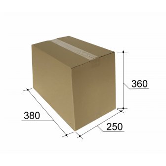 Kartona kaste pakomātiem, 1/2 L izmērs, 380x250x360mm, brūna papirs.lv 4